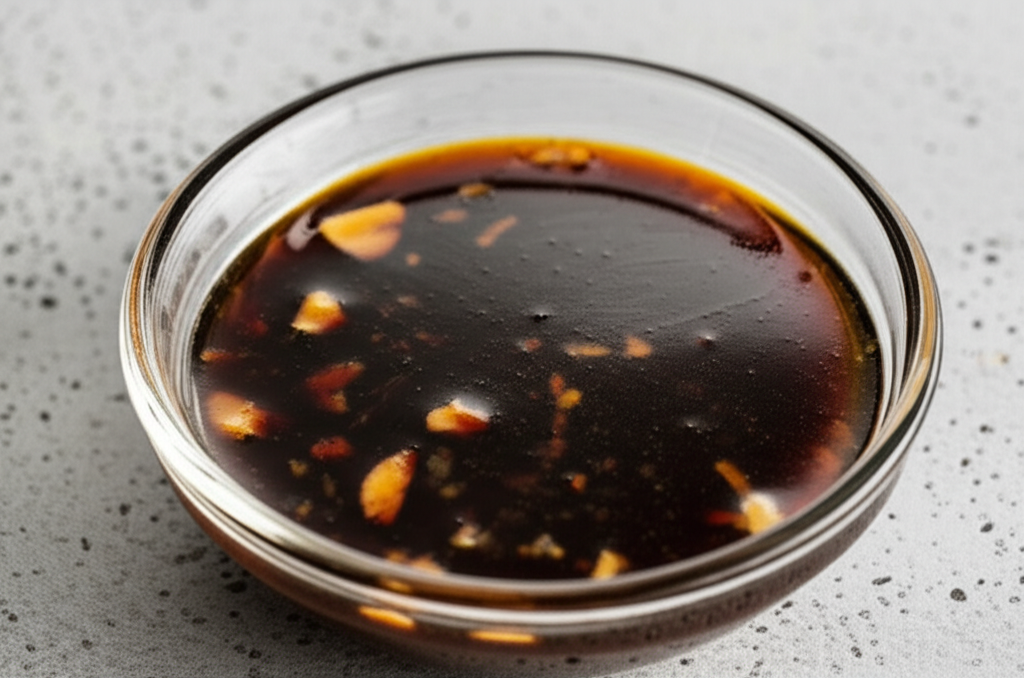 Stir fry sauce with garlic and ginger